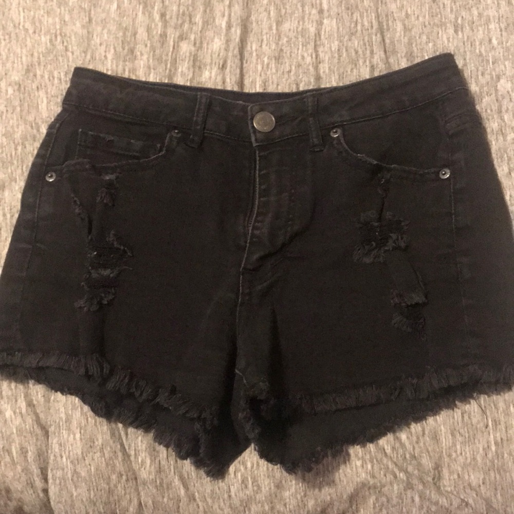 High Waisted Denim Shorts